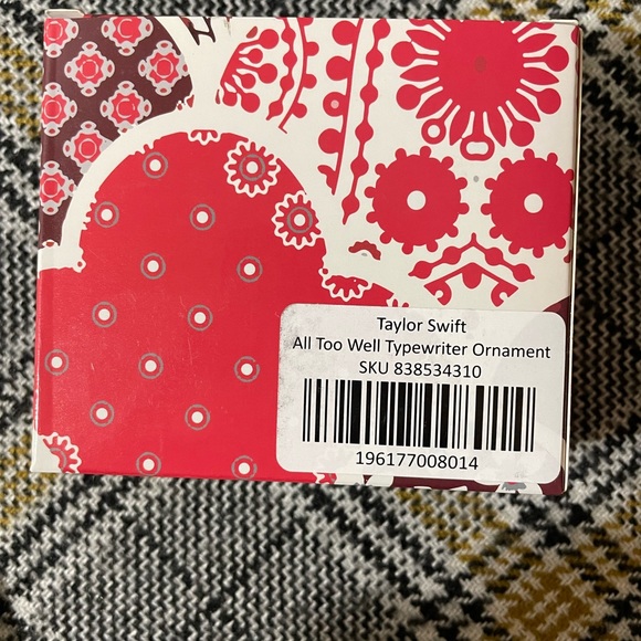 Taylor Swift Red Era All Too Well Typewriter Ornament NWT - Picture 7 of 10